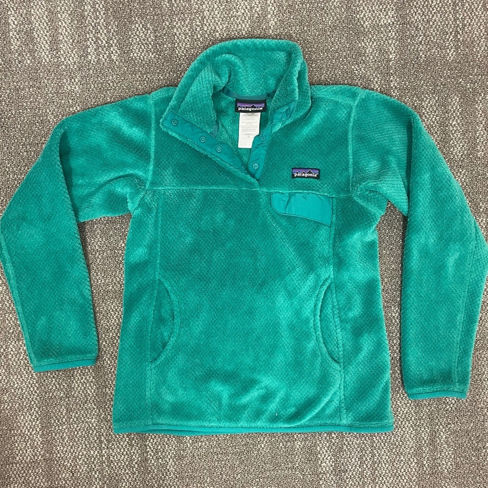 Patagonia polartec pullover size XS green